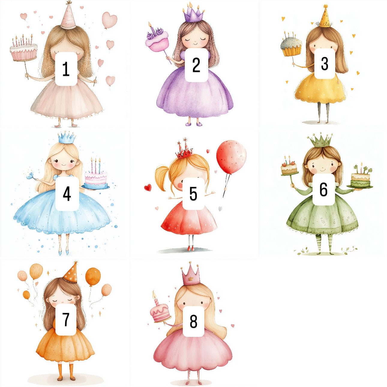 Birthday Princess (8 options)
