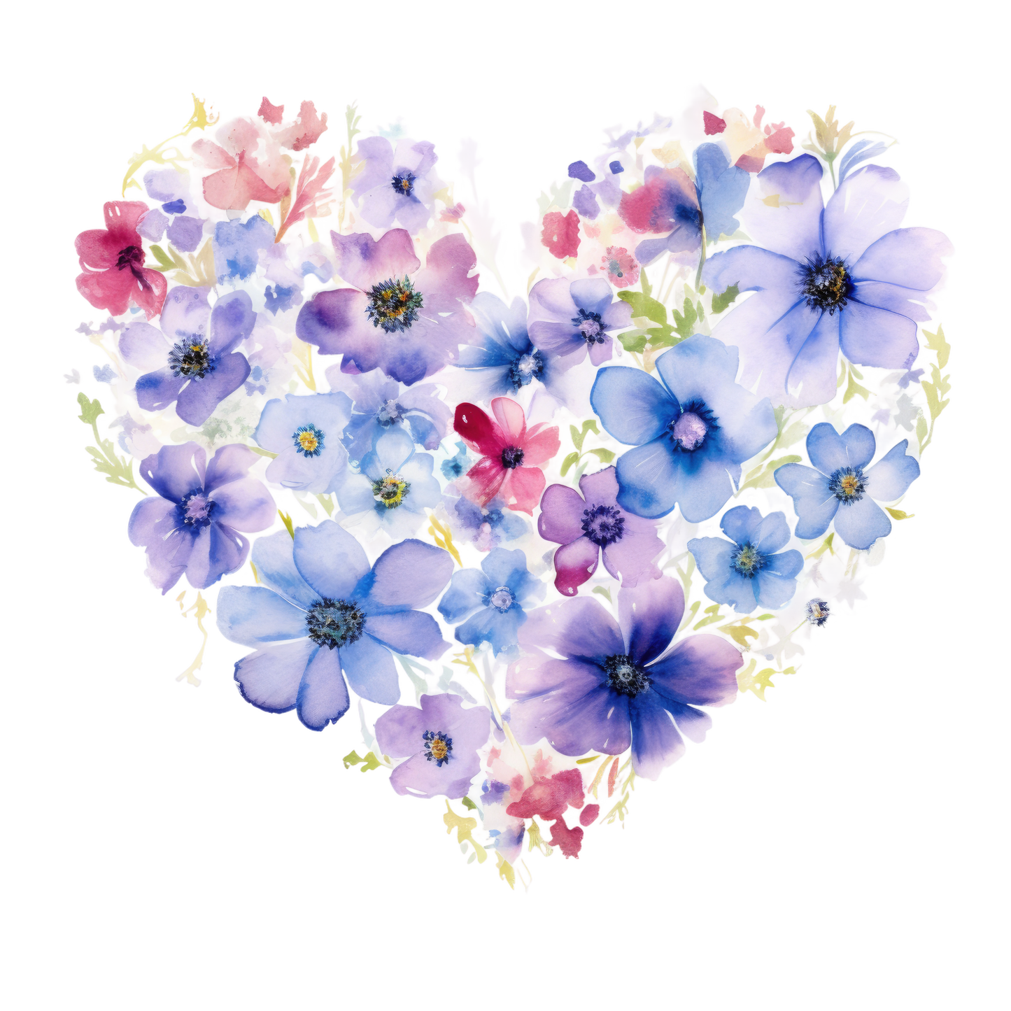 Floral hearts (9 options)