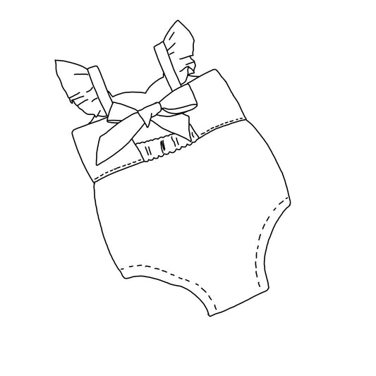 SURPRISE Summer Bow Back Romper MADE TO ORDER