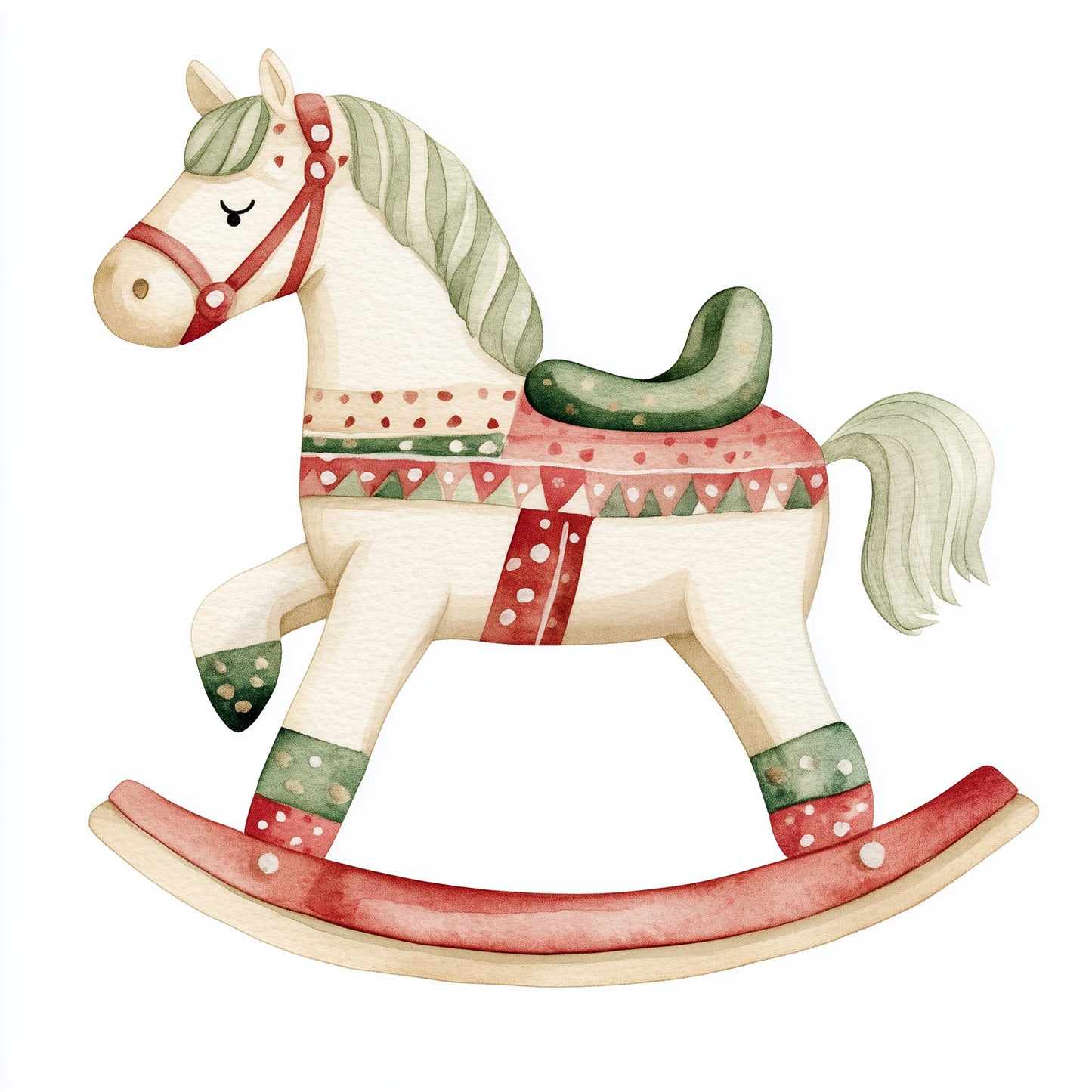 Christmas rocking horses (9 options)