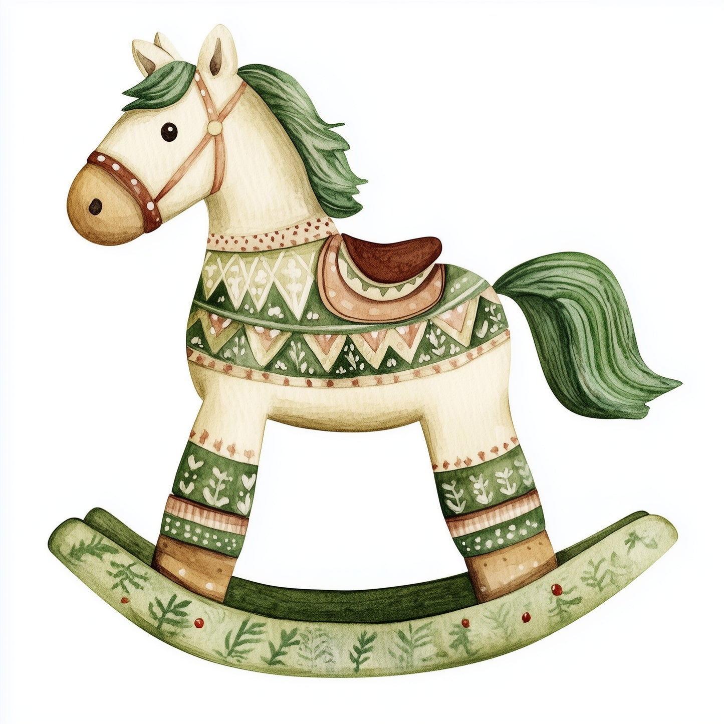 Christmas rocking horses (9 options)
