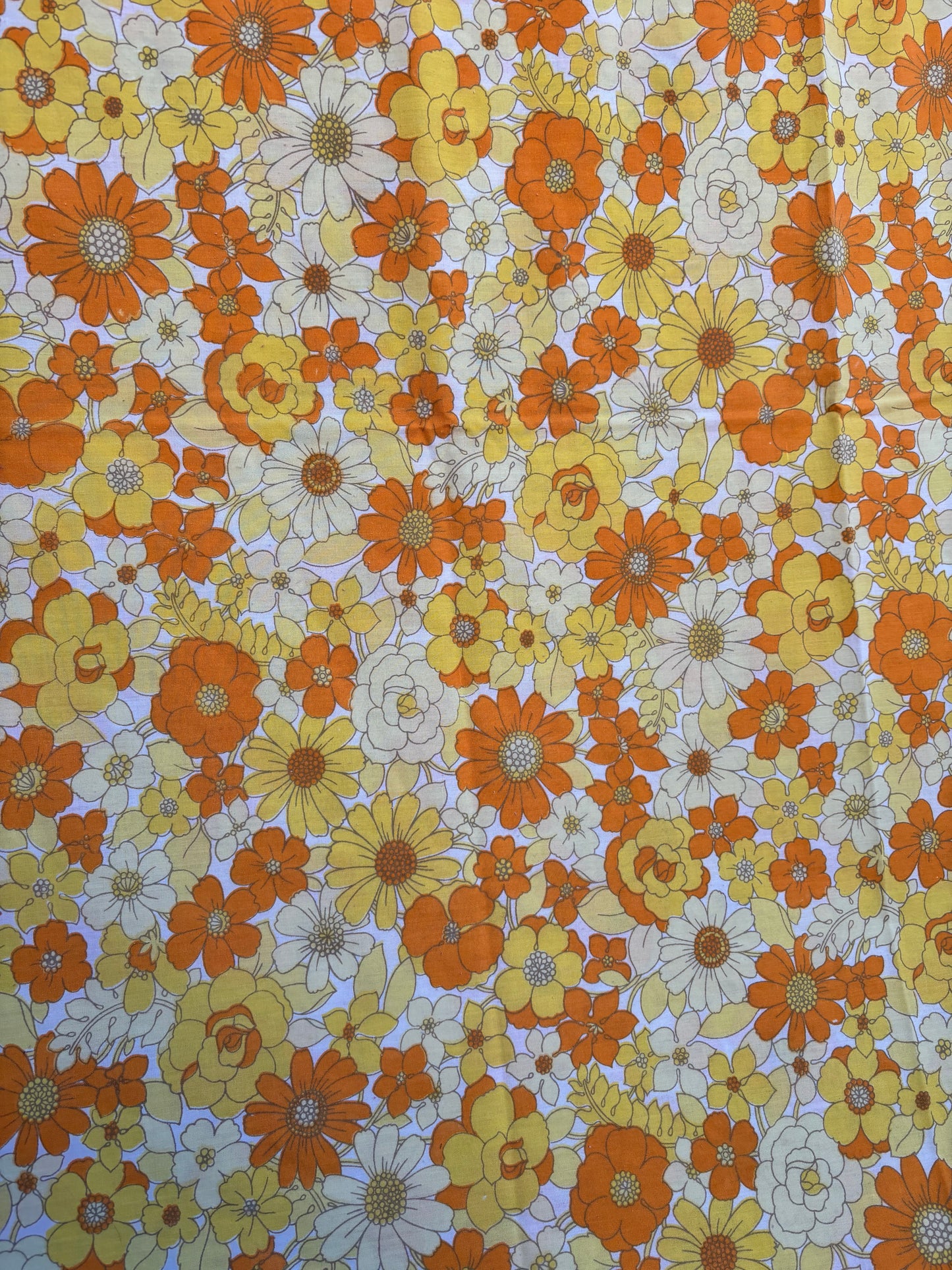 Yellow & orange retro