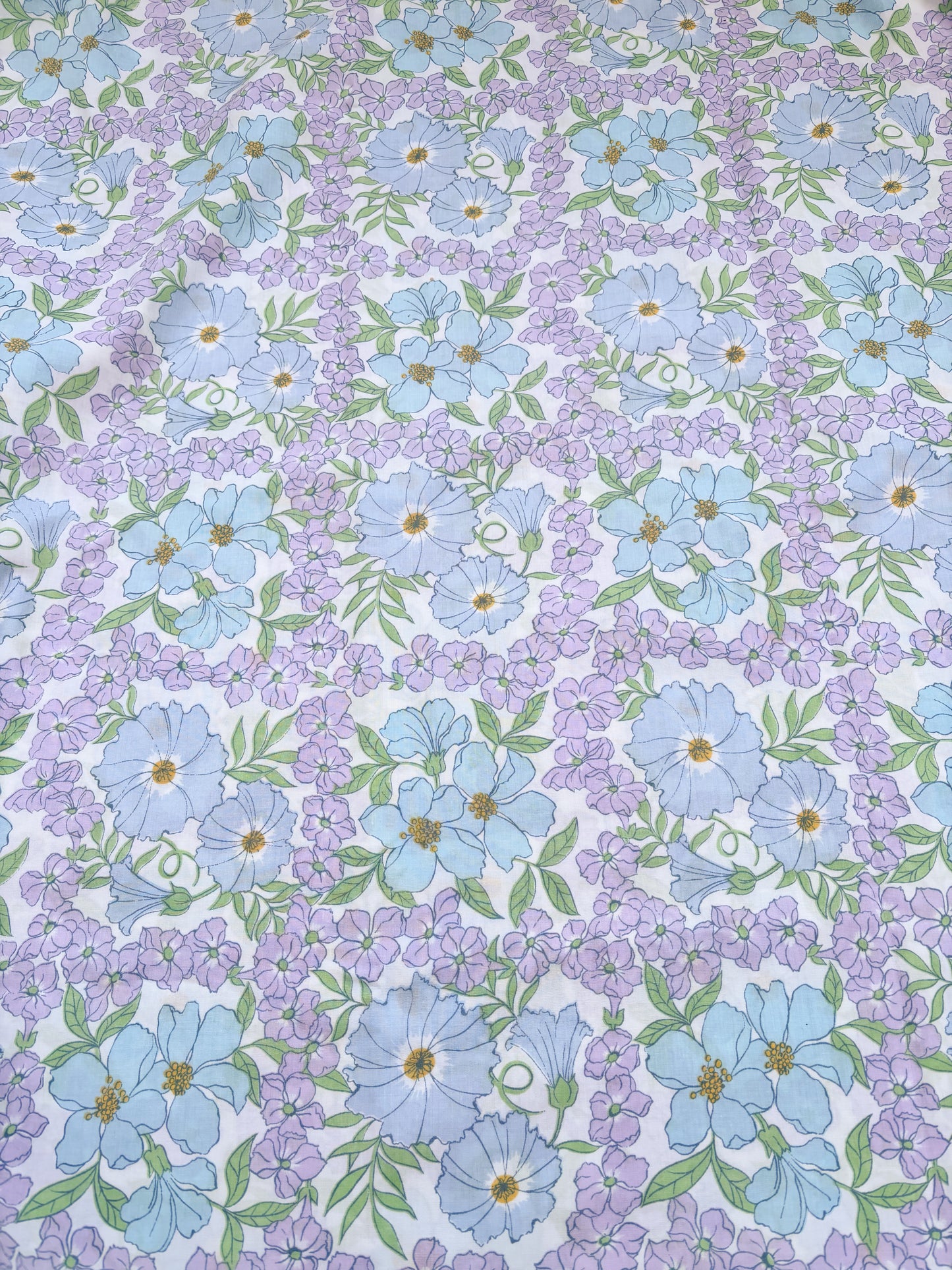 Blue and lilac floral