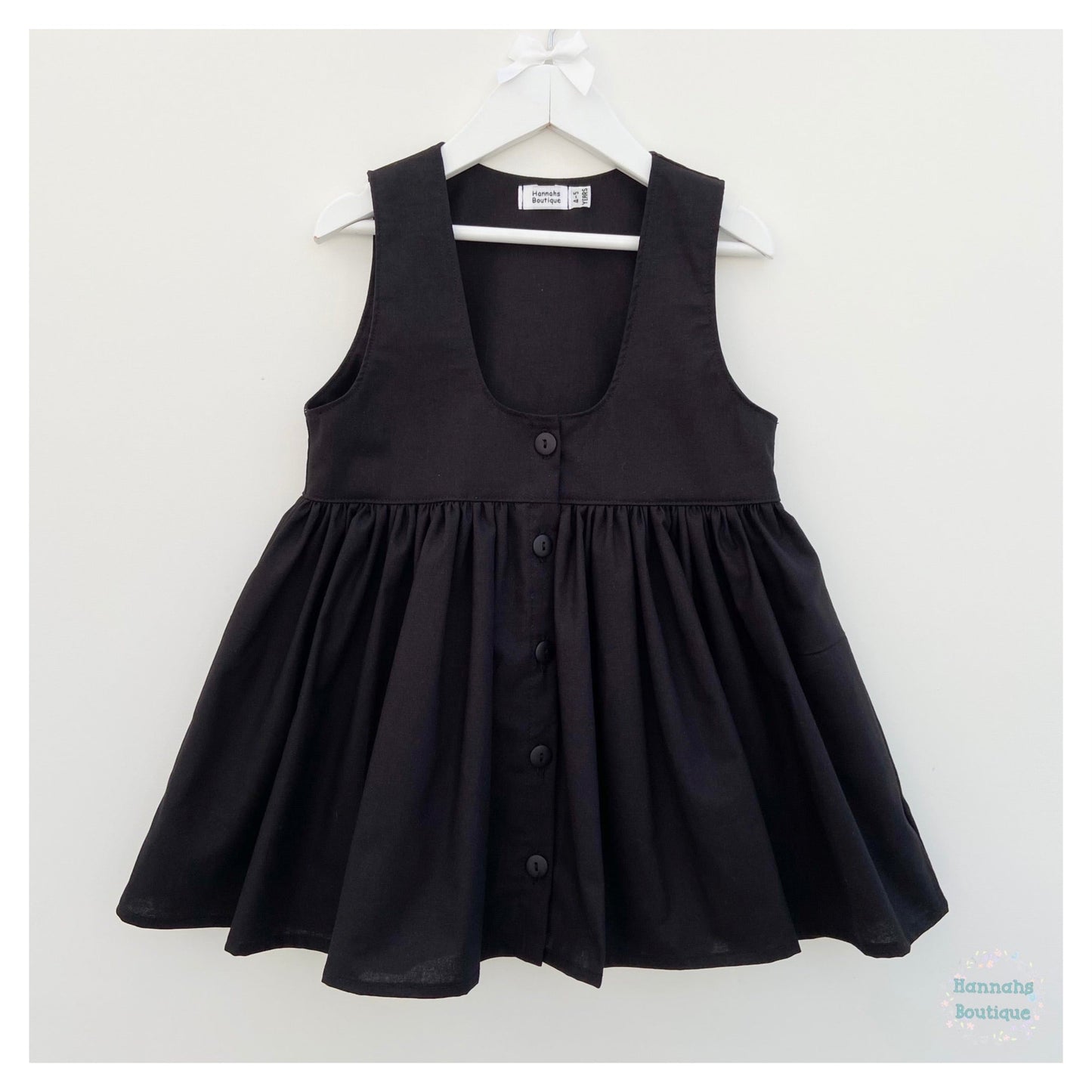 Scoop front school pinafore