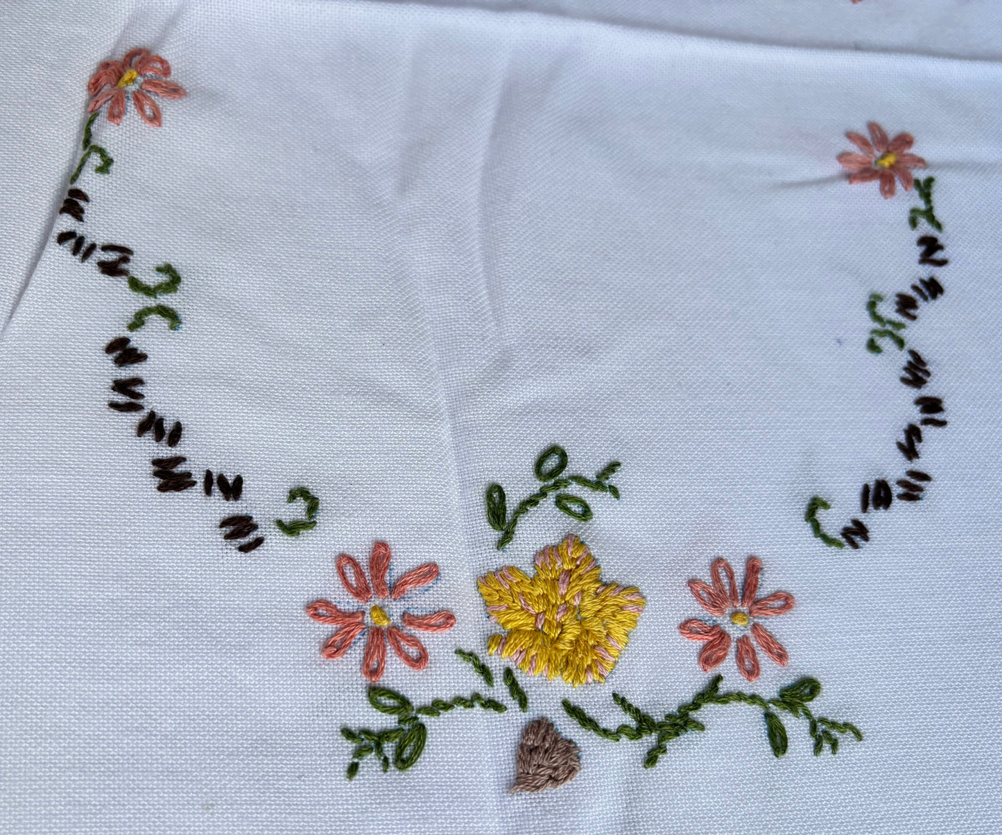 Vintage embroidery add-on