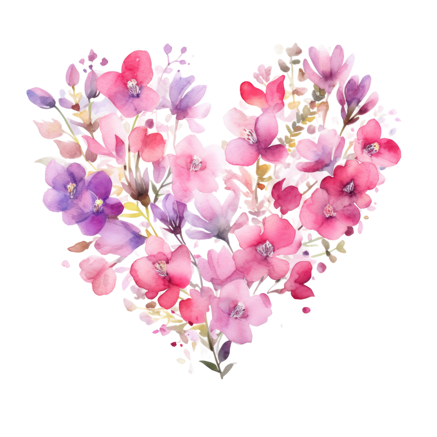 Floral hearts (9 options)