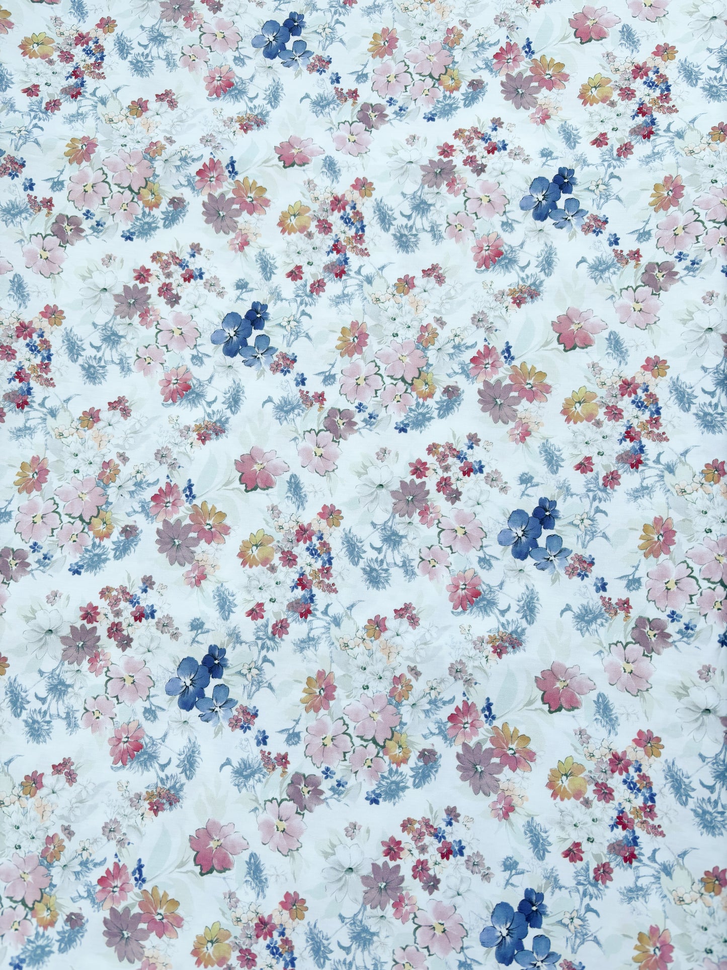 Watercolour floral - white