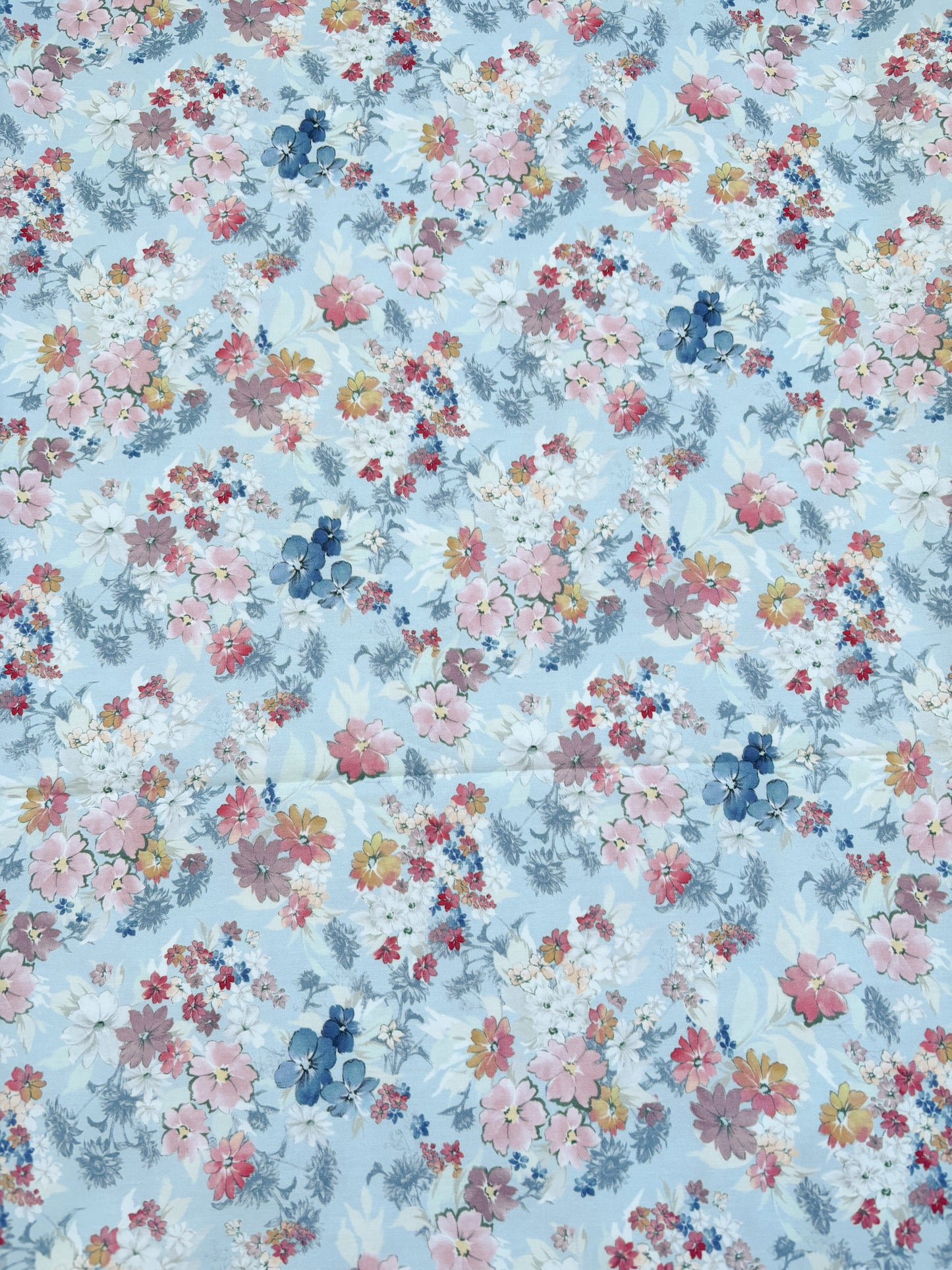 Watercolour floral - blue (UP TO 3-4 YEARS ONLY)