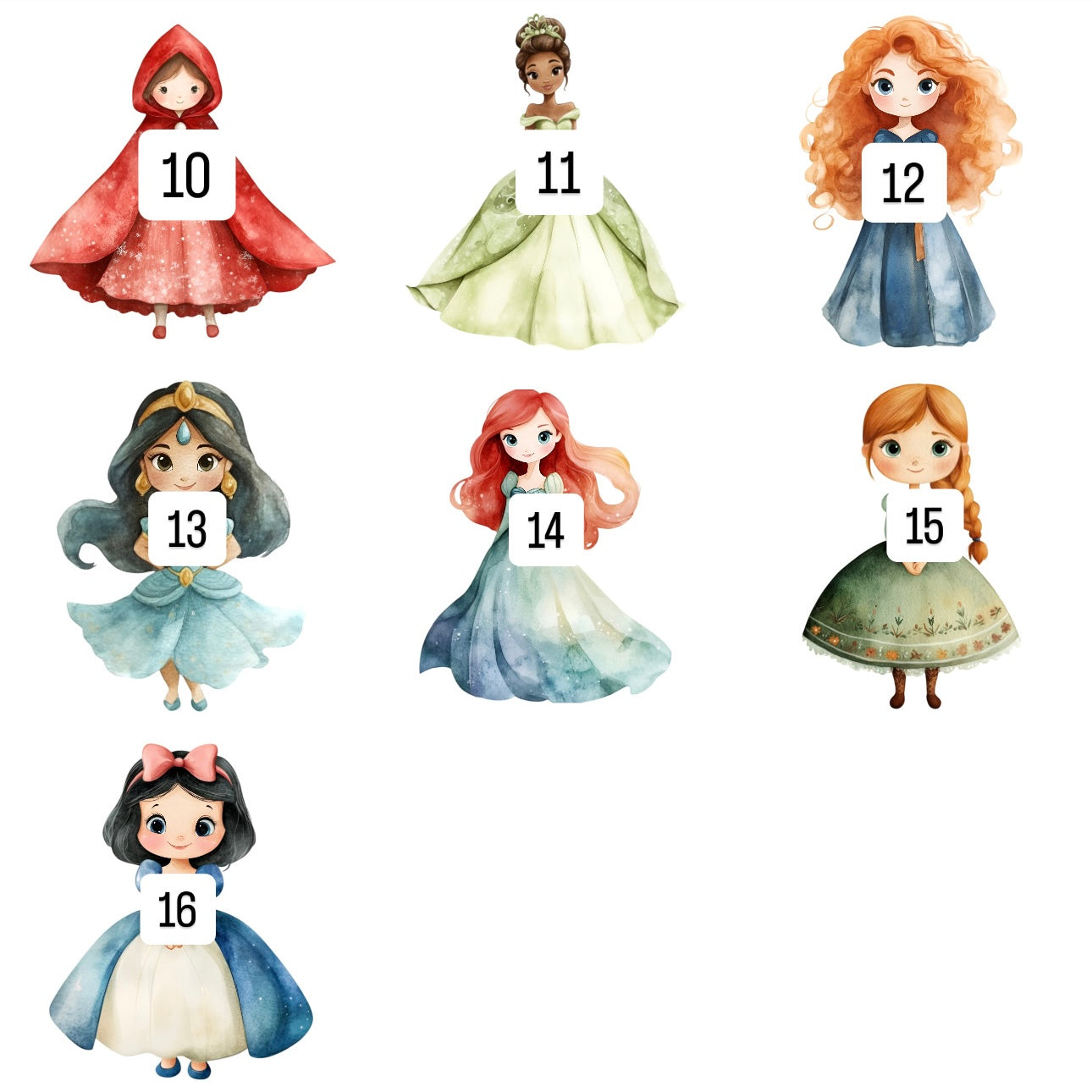 Princesses (16 options)