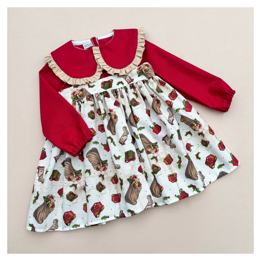 3-4 years POSIE dress & OLIVE blouse