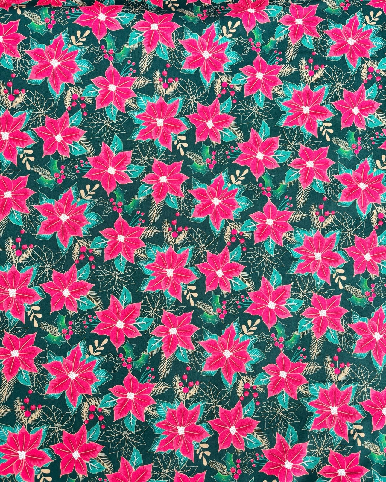 Green & gold poinsettia (available September 6th)