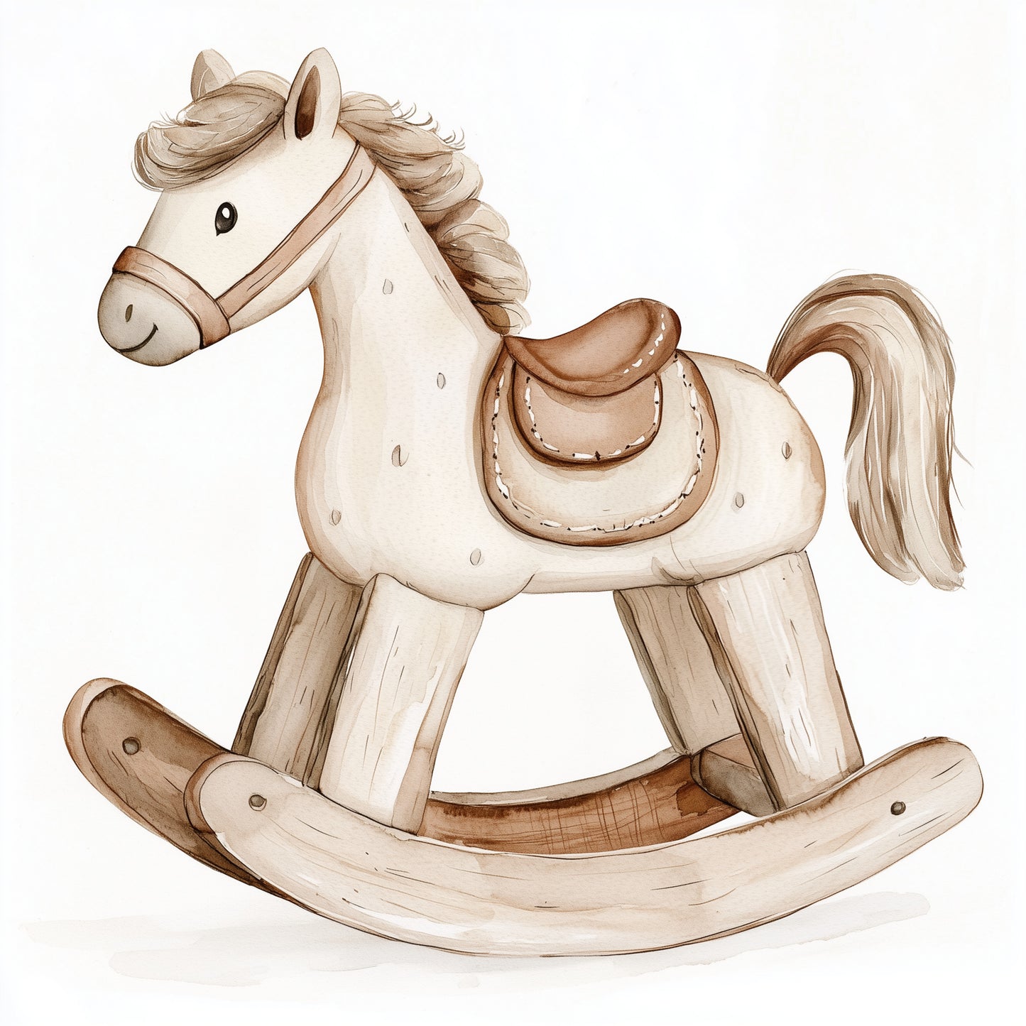 Pastel rocking horses (9 options)