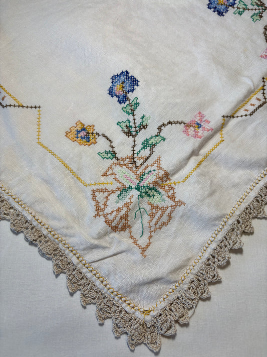 Vintage embroidery add-on