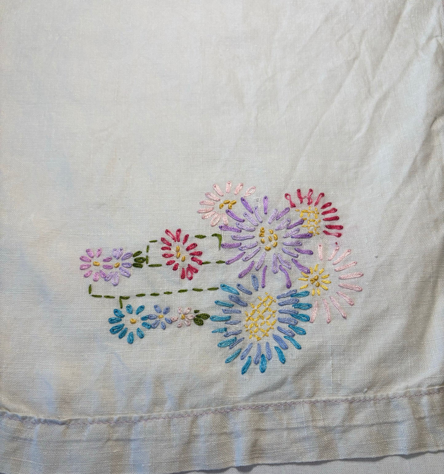 Vintage embroidery add-on