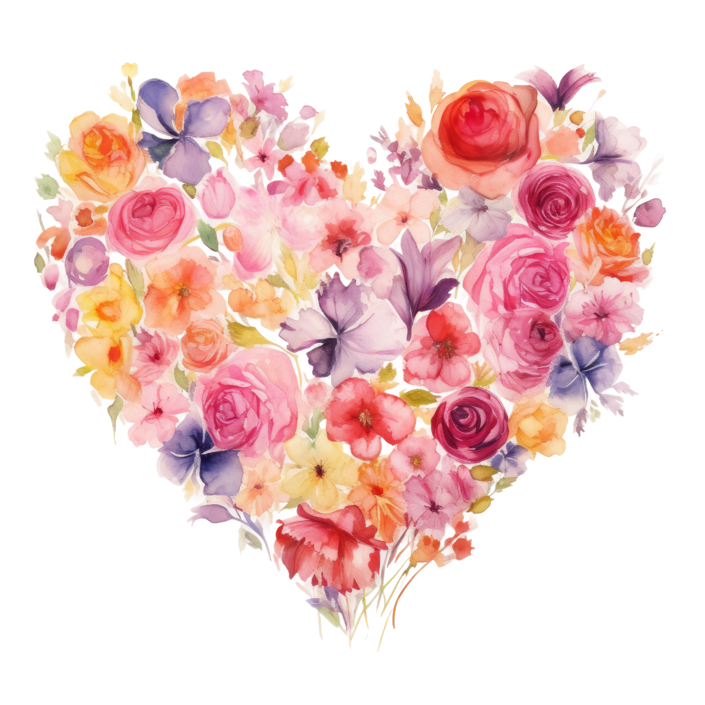 Floral hearts (9 options)
