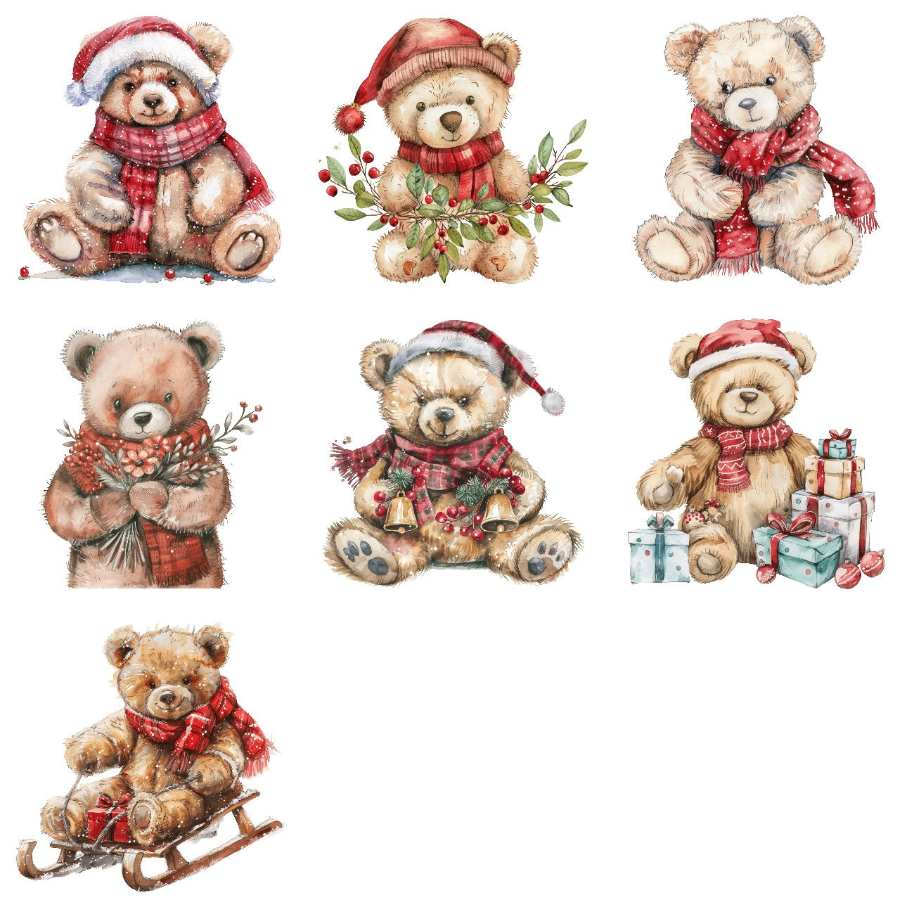 Christmas Bears (7 options)