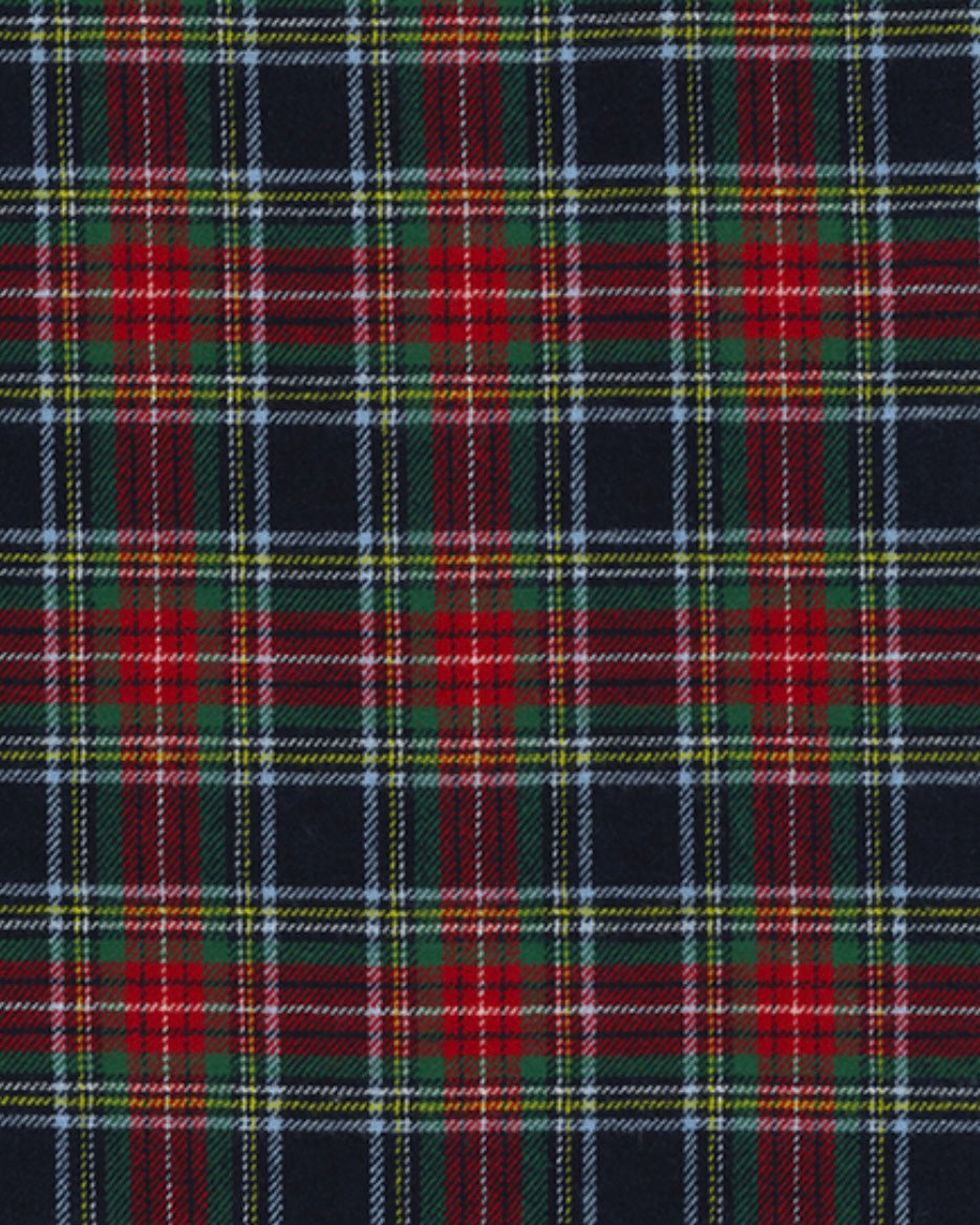 Brushed tartan - navy