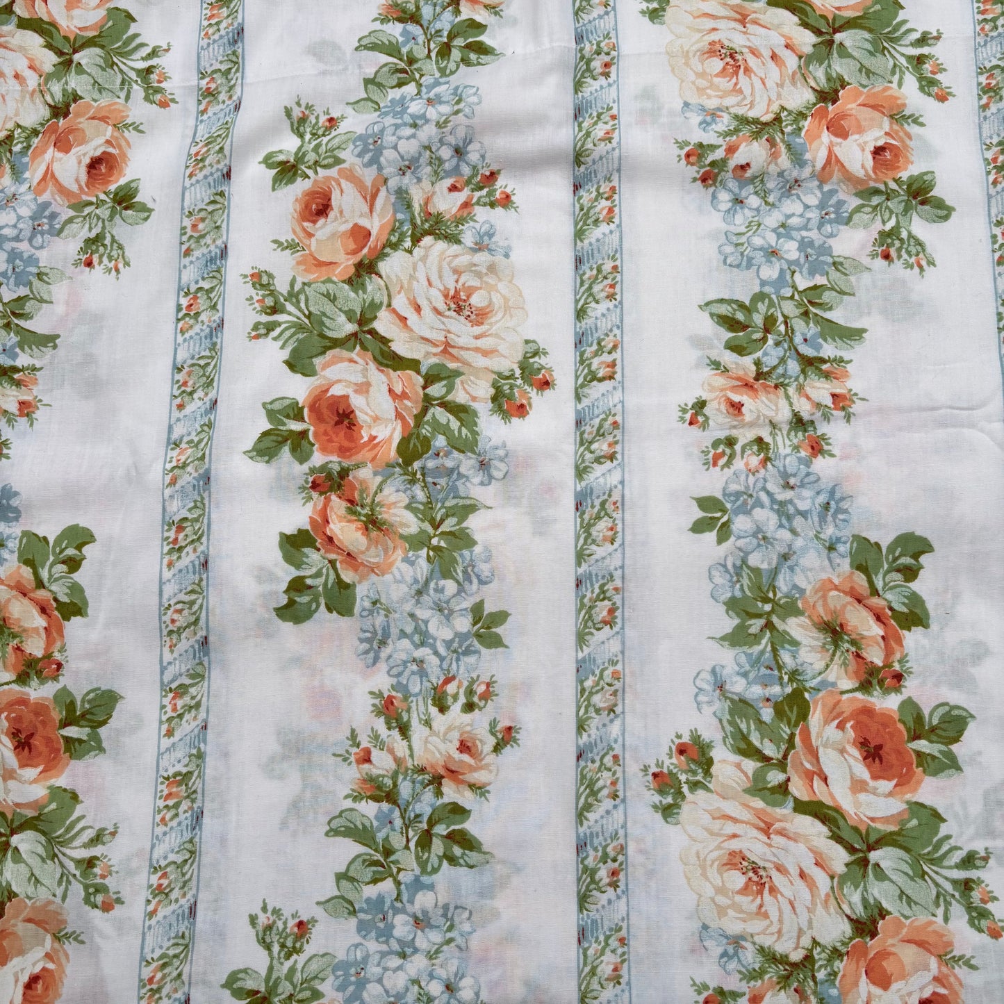 Peach and green floral