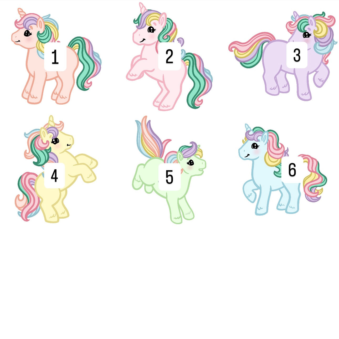 Ponies (6 options)