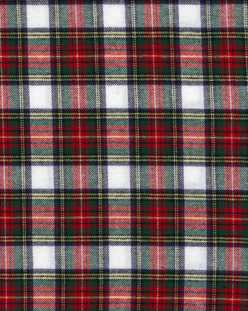 Brushed tartan - white