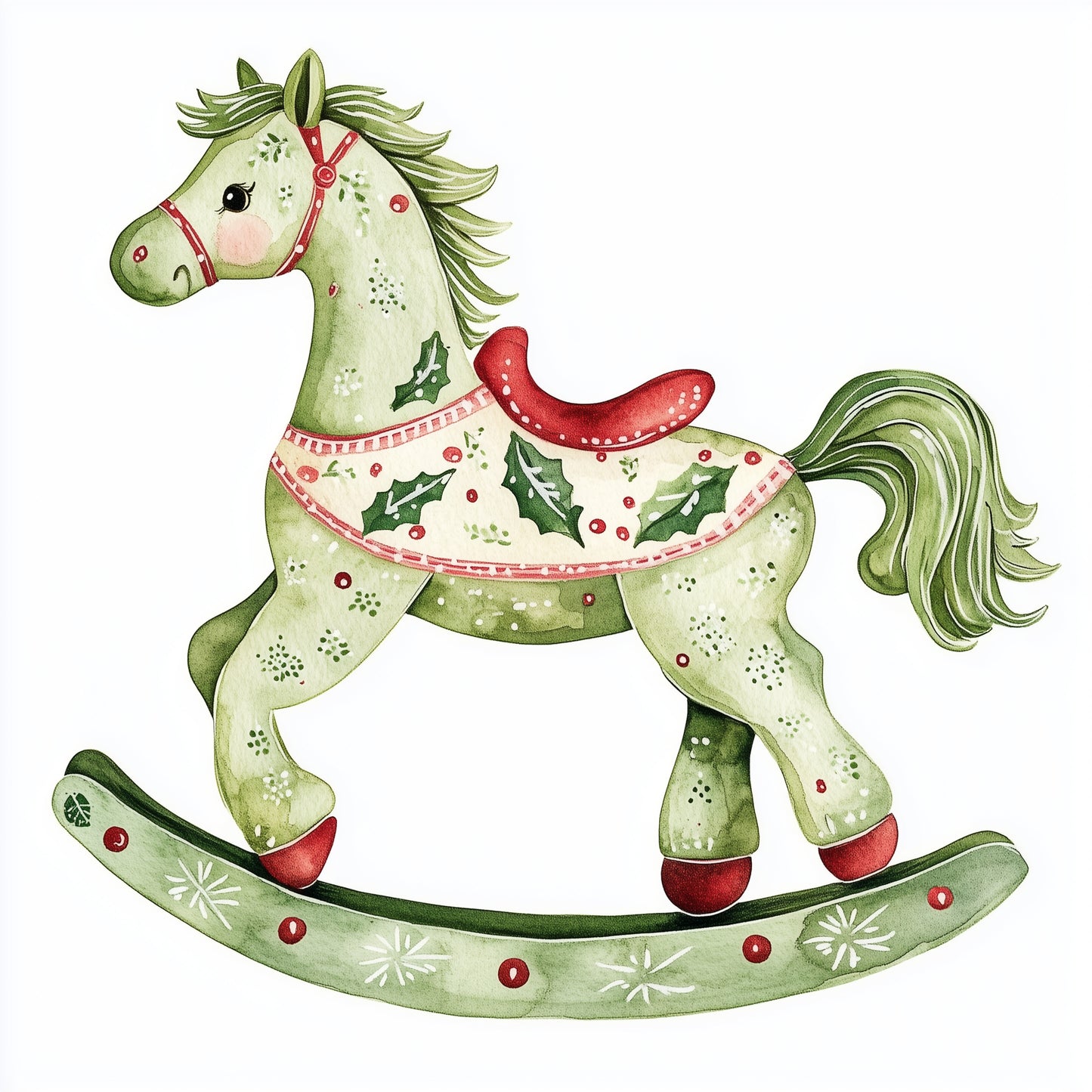 Christmas rocking horses (9 options)