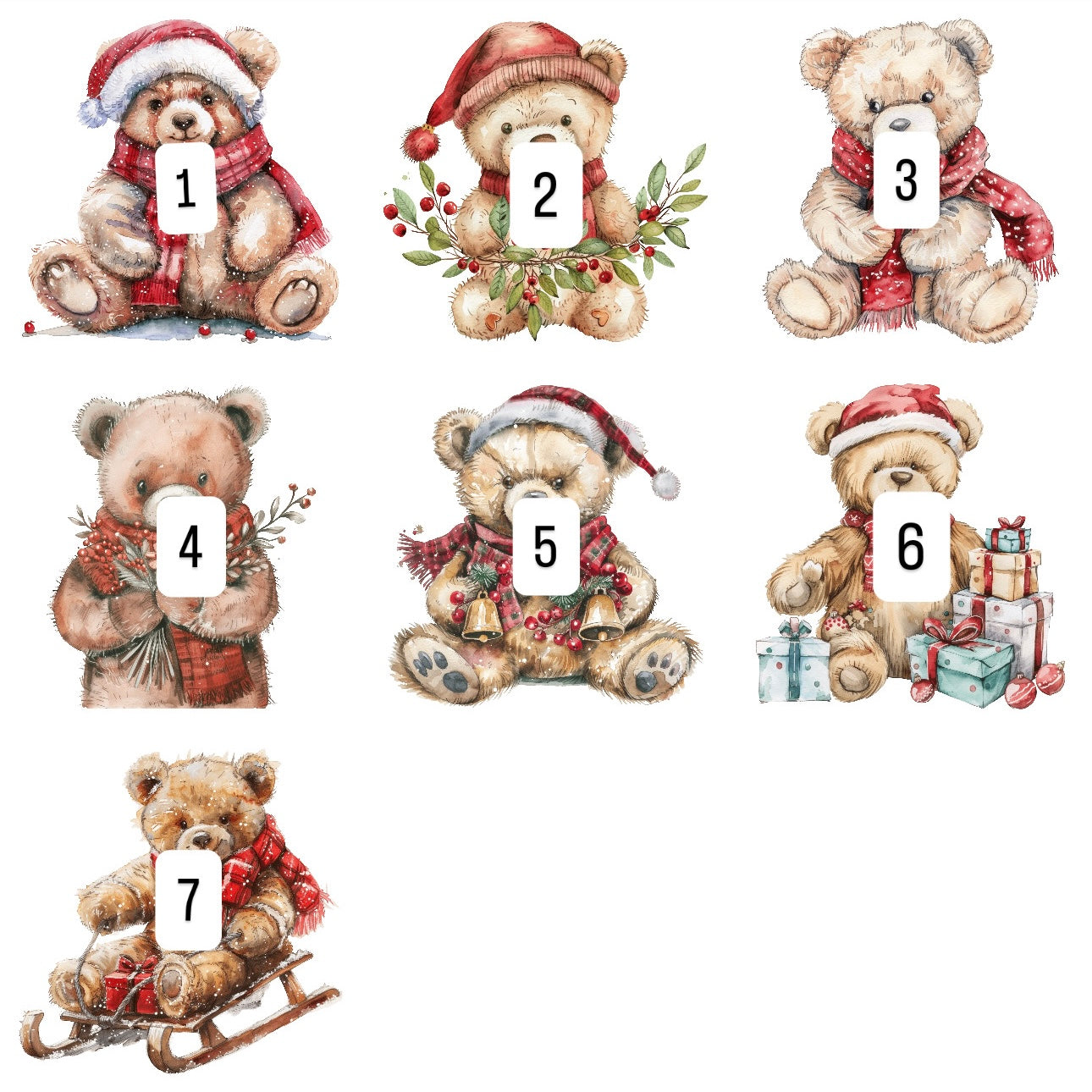 Christmas Bears (7 options)