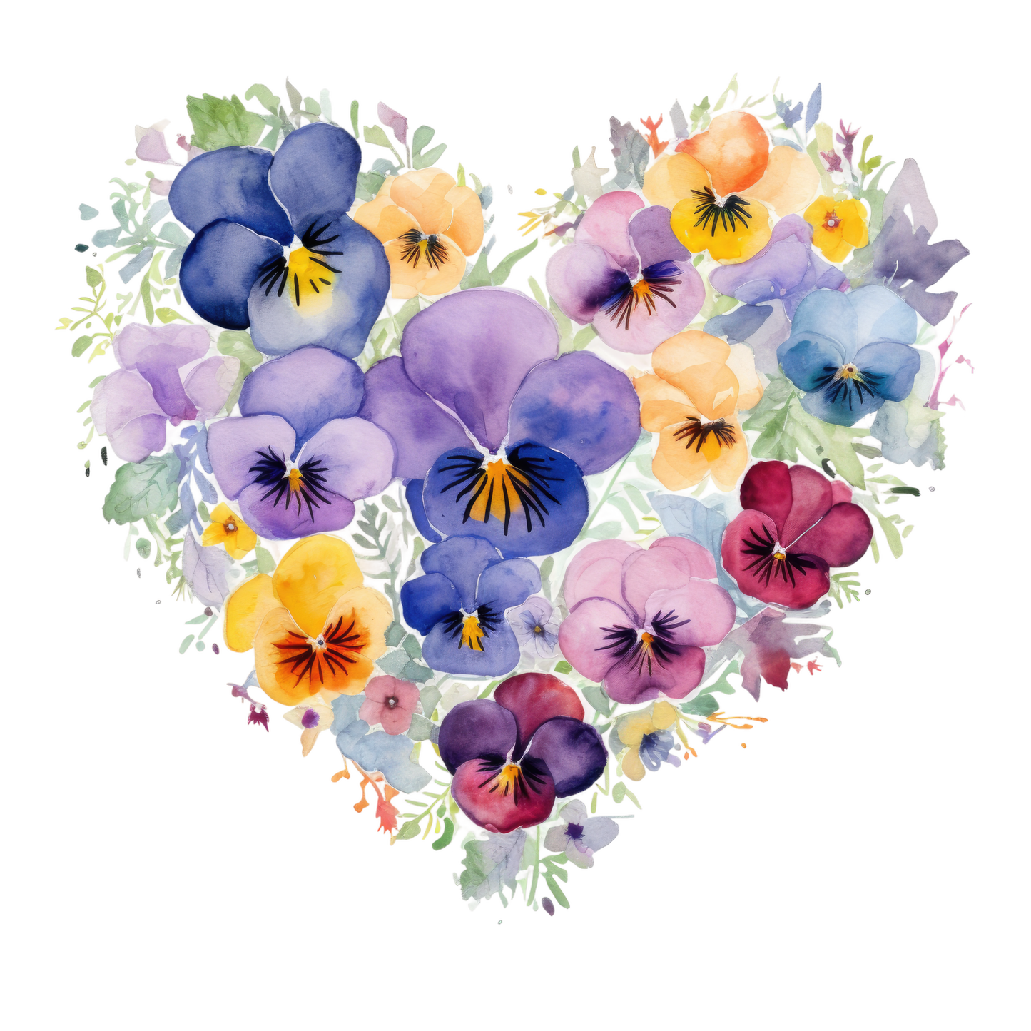 Floral hearts (9 options)
