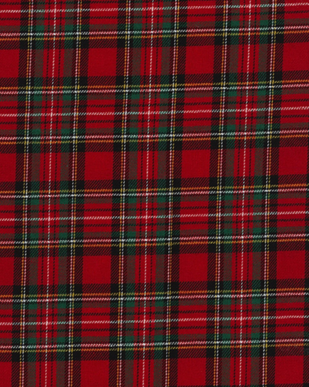 Brushed tartan - red