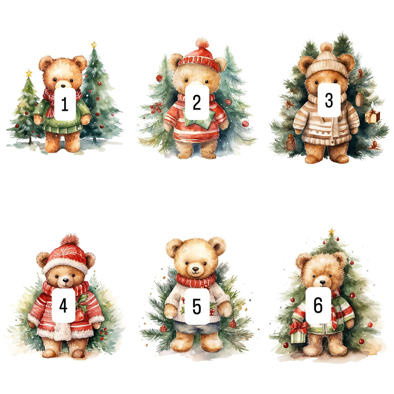 Winter Bears (6 options)