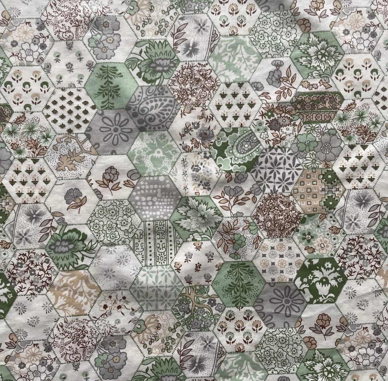 Green patchwork