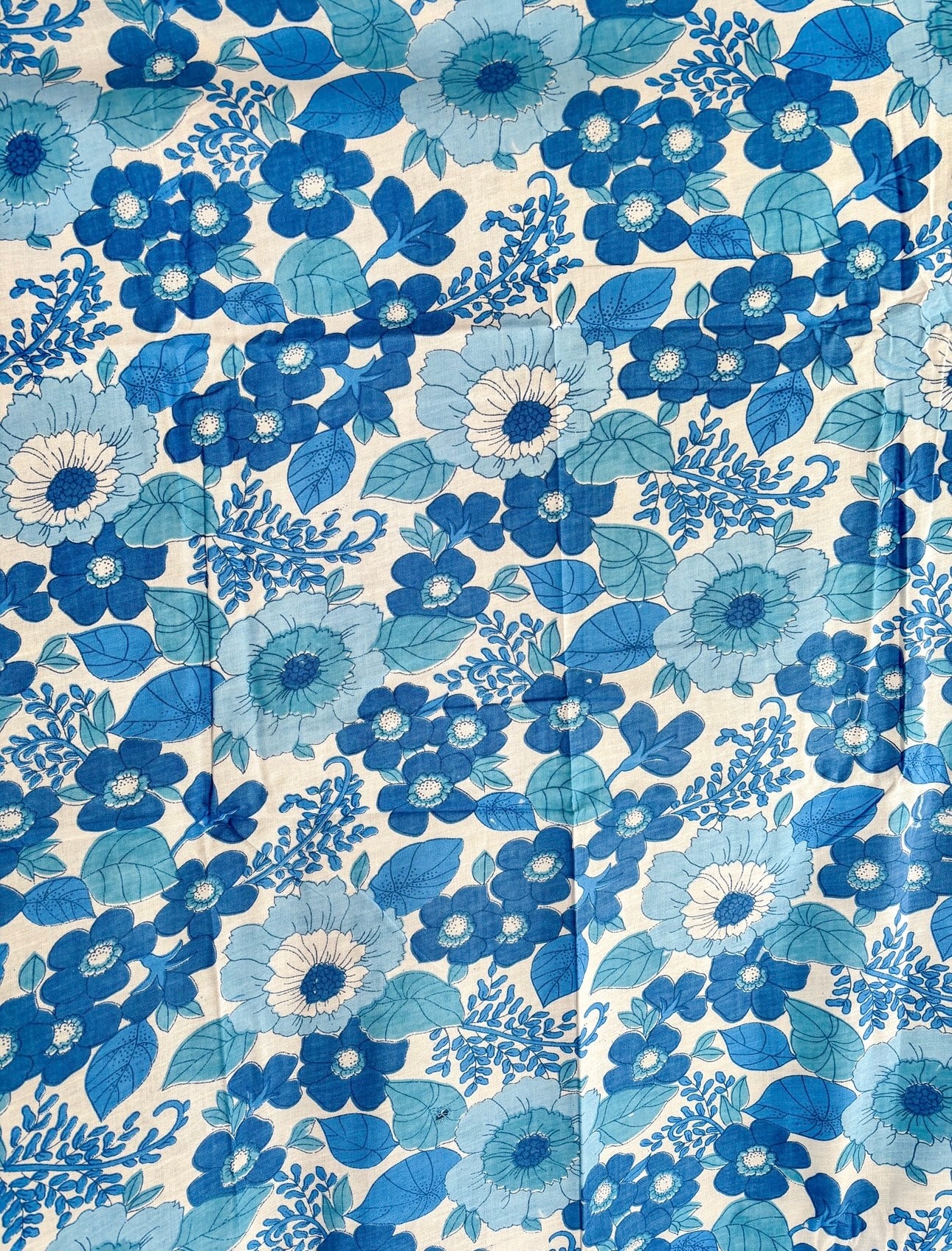 Bright blue retro