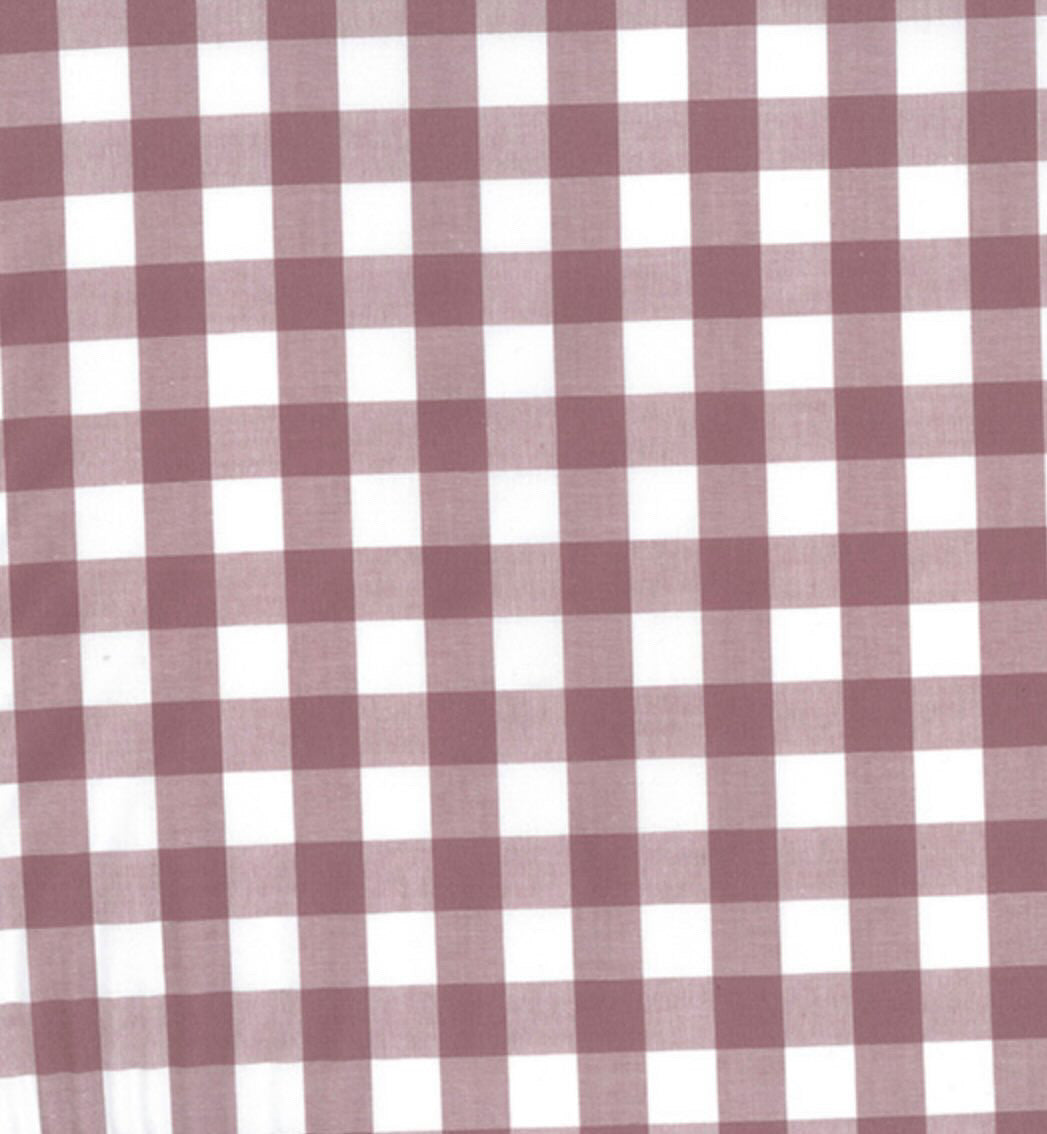 Chunky mauve gingham