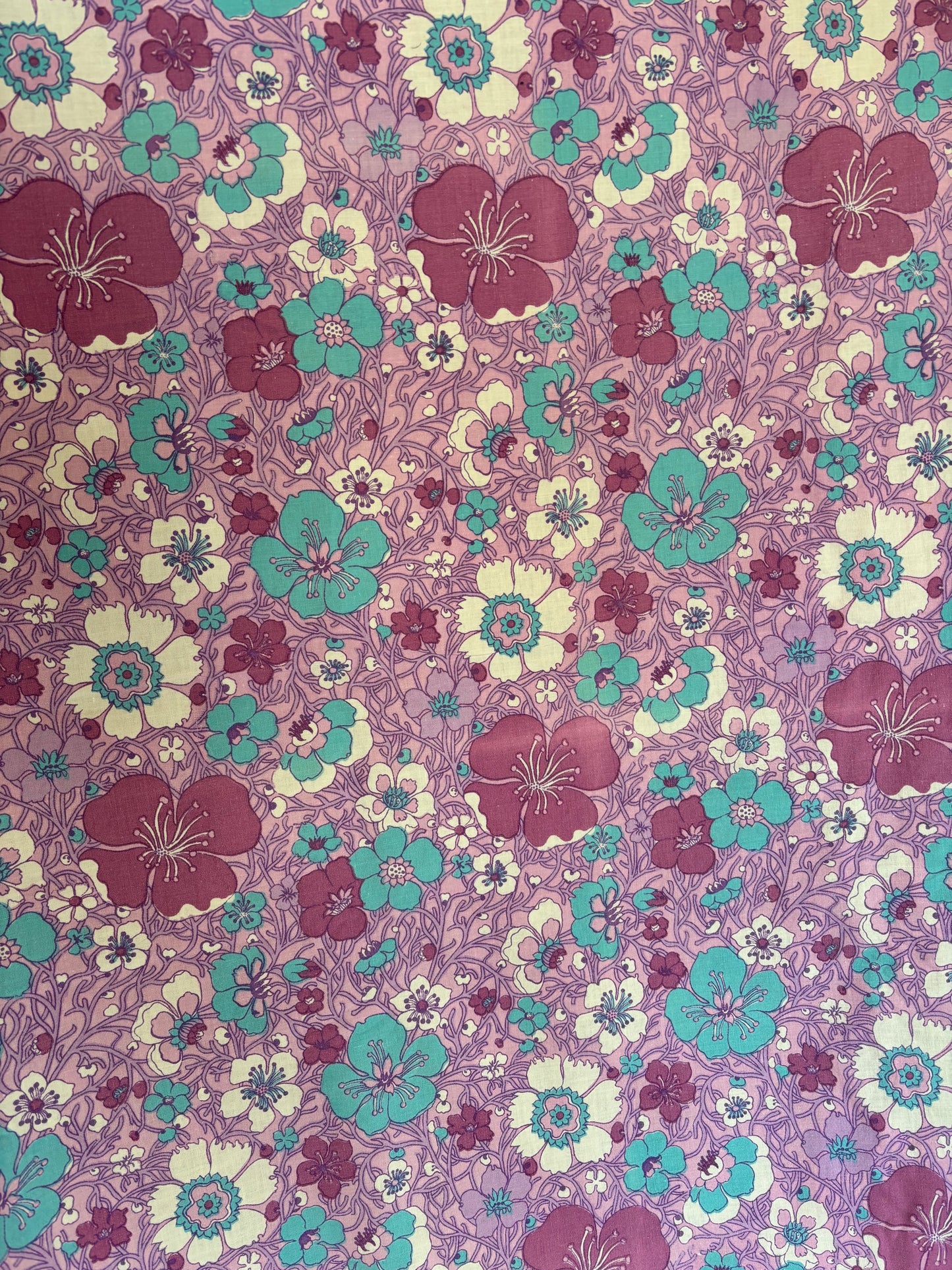 Purple & turqouise retro