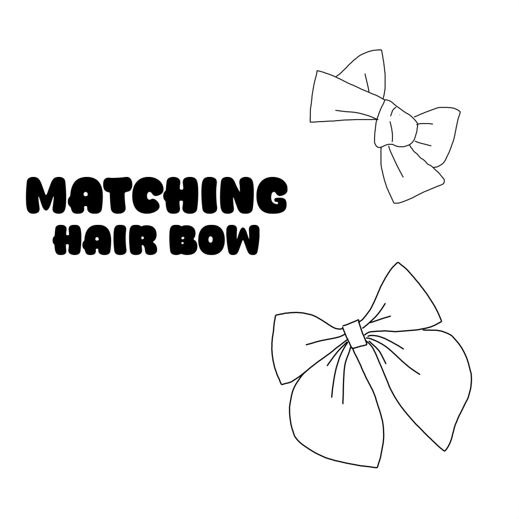 Matching Hairbow (clip or band) ADD ON