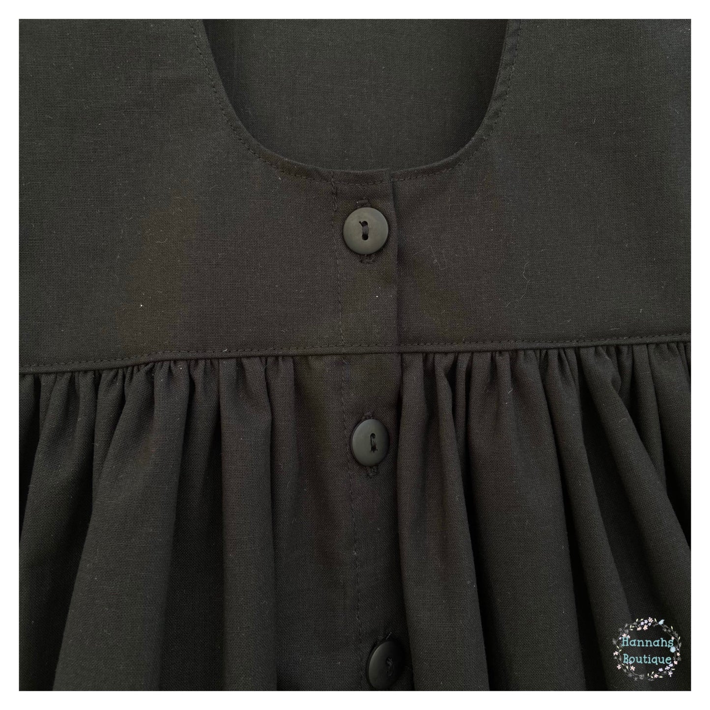 Button Front School Pinafore (colour options) MADE TO ORDER