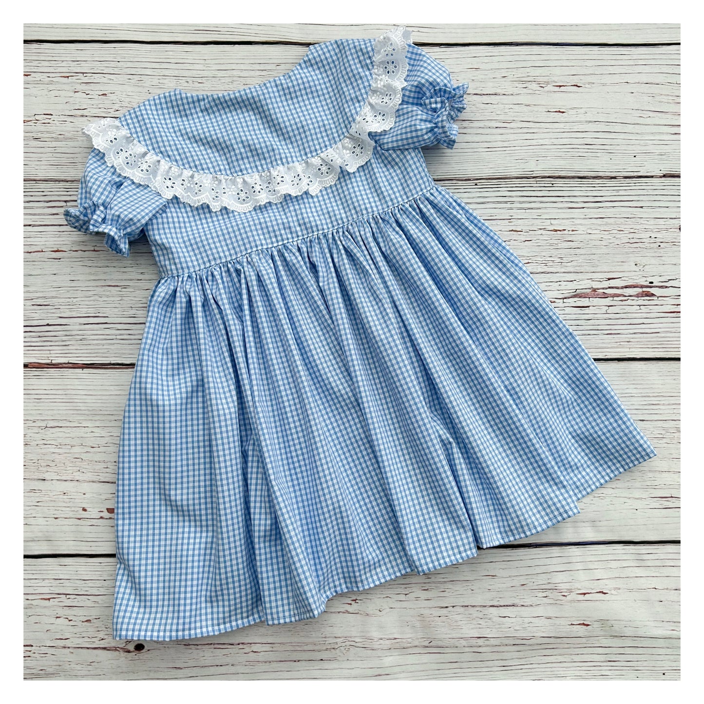 Oversized collar school dress