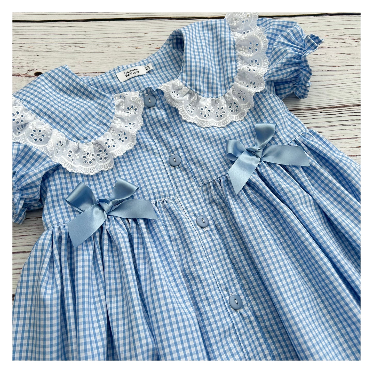 Oversized collar school dress