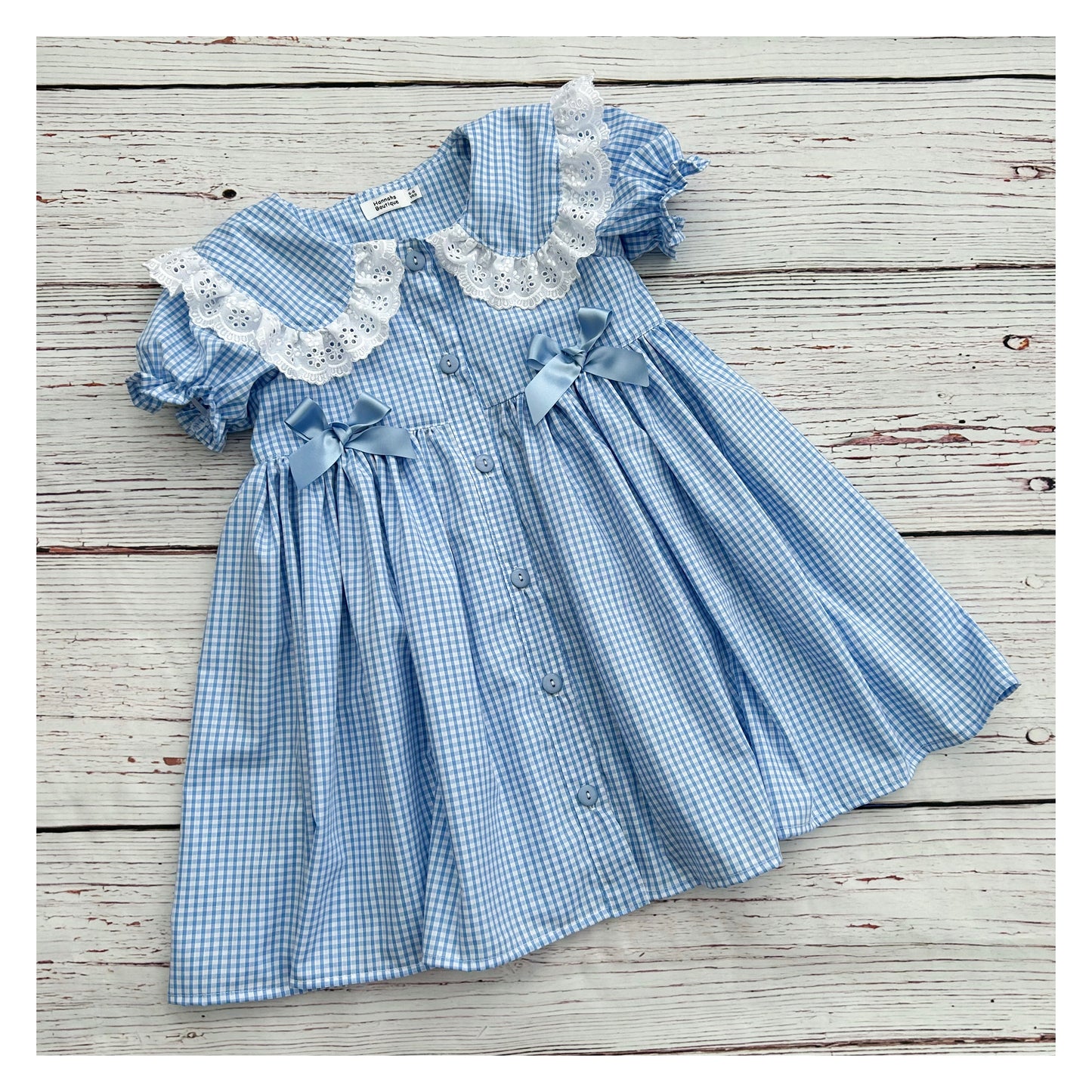 Oversized collar school dress