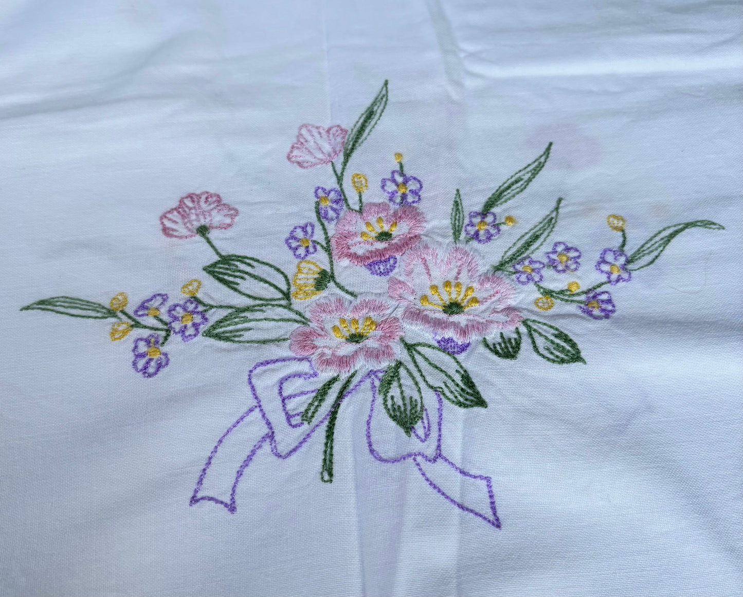 Vintage embroidery add-on