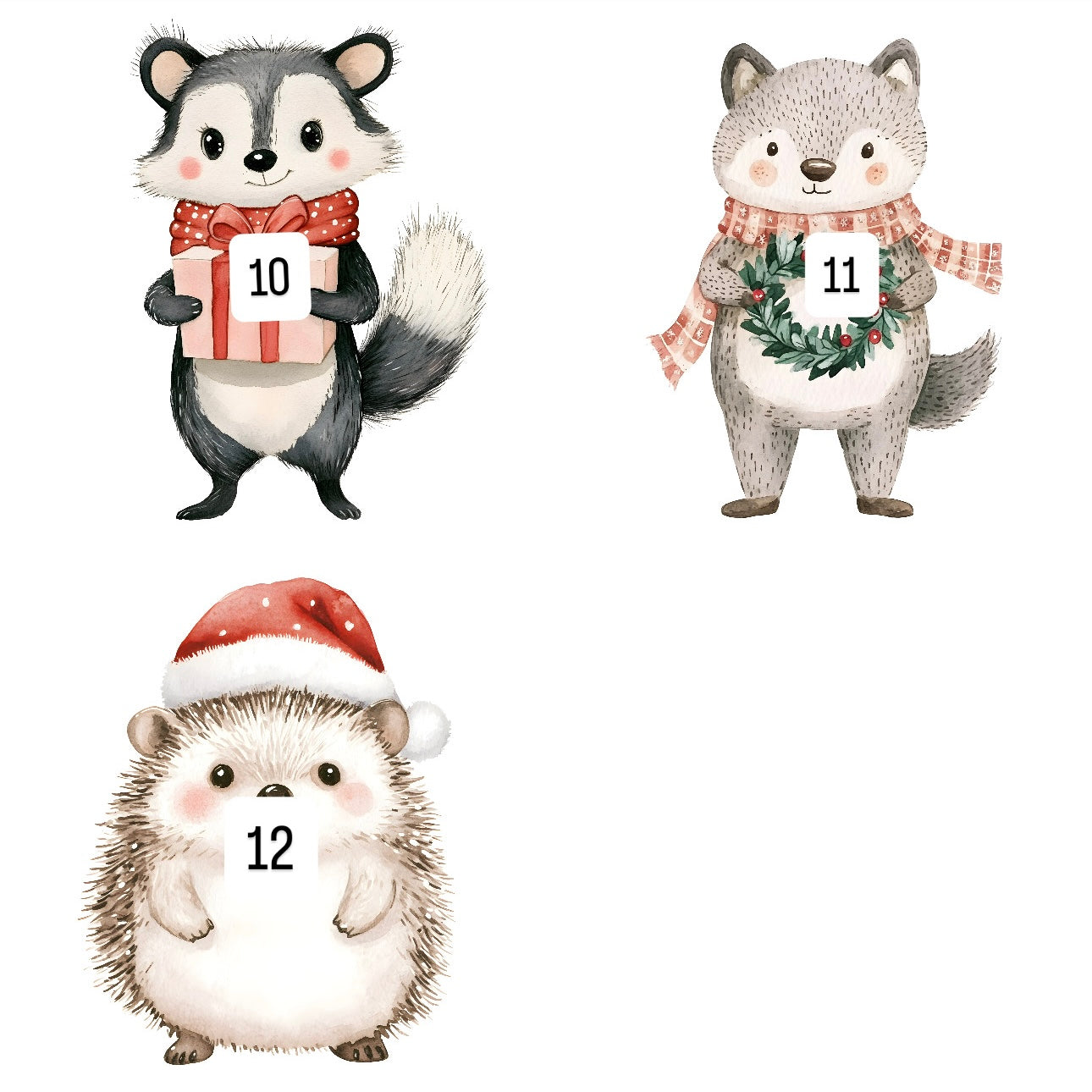 Winter animals (12 options)