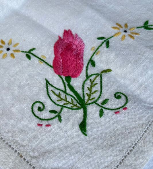 Vintage embroidery add-on