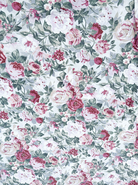 Burgundy floral
