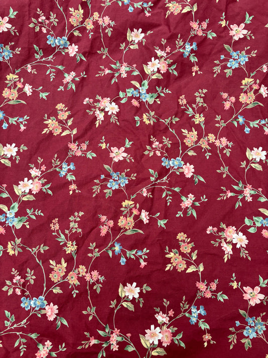 Burgundy floral