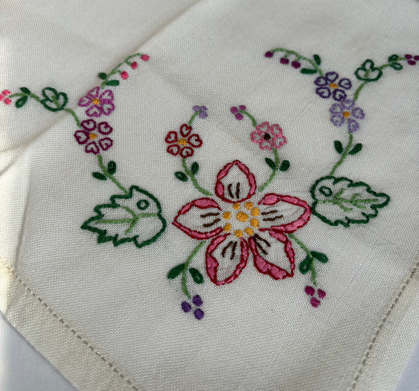 Vintage embroidery add-on