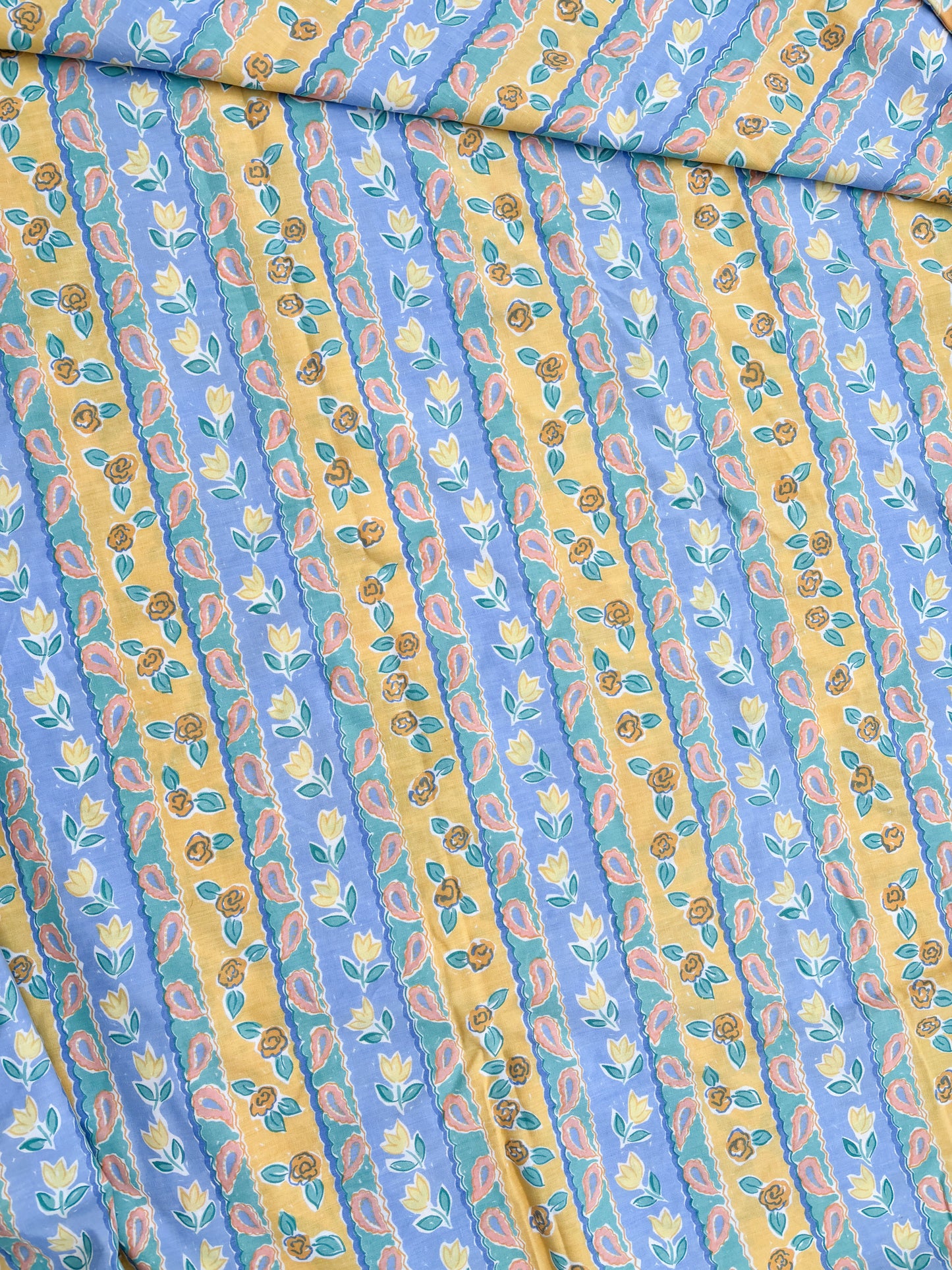 Blue & yellow floral
