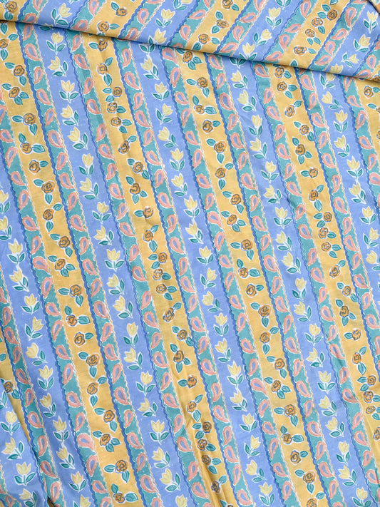 Blue & yellow floral