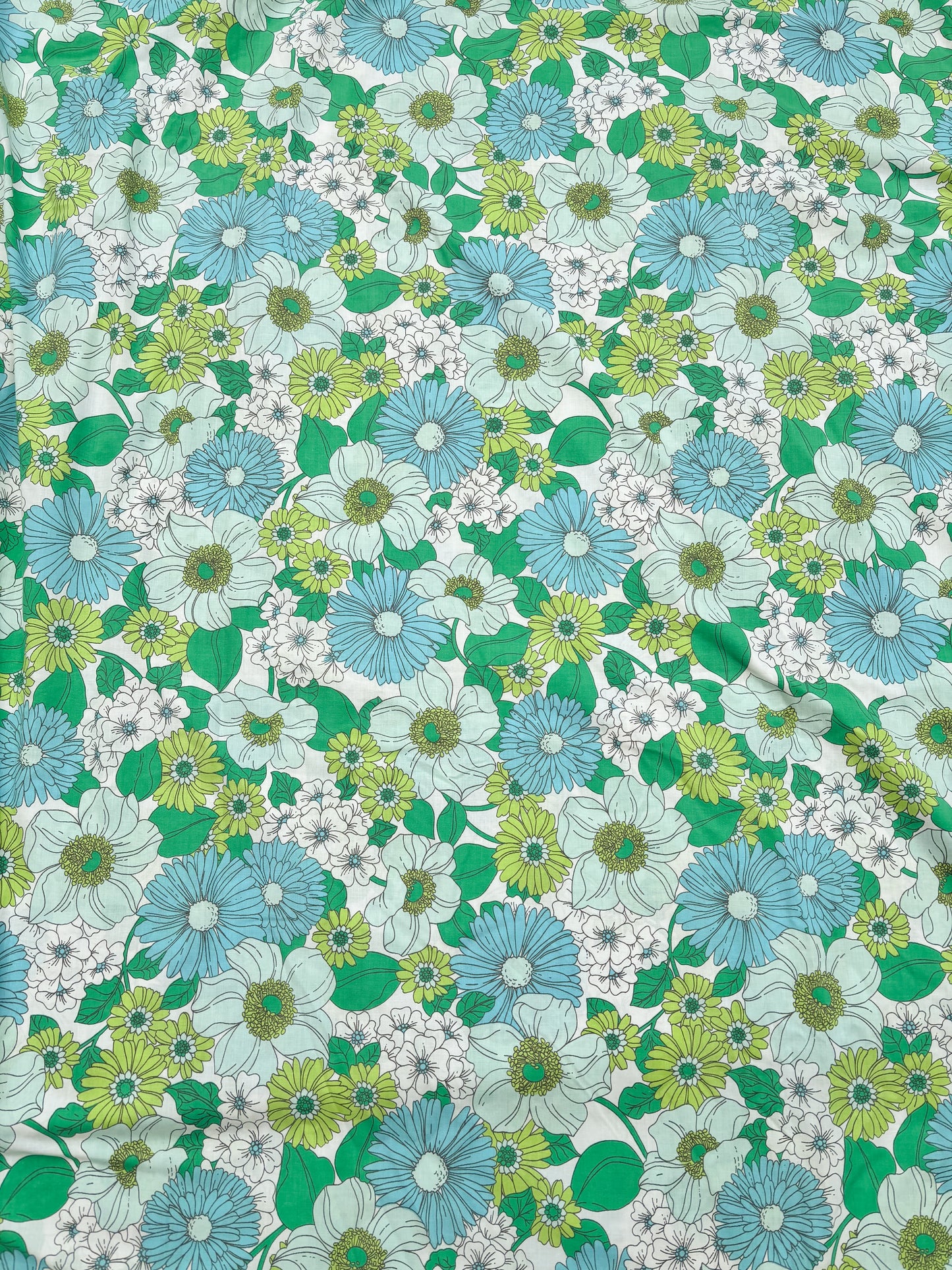 Turquoise & green retro