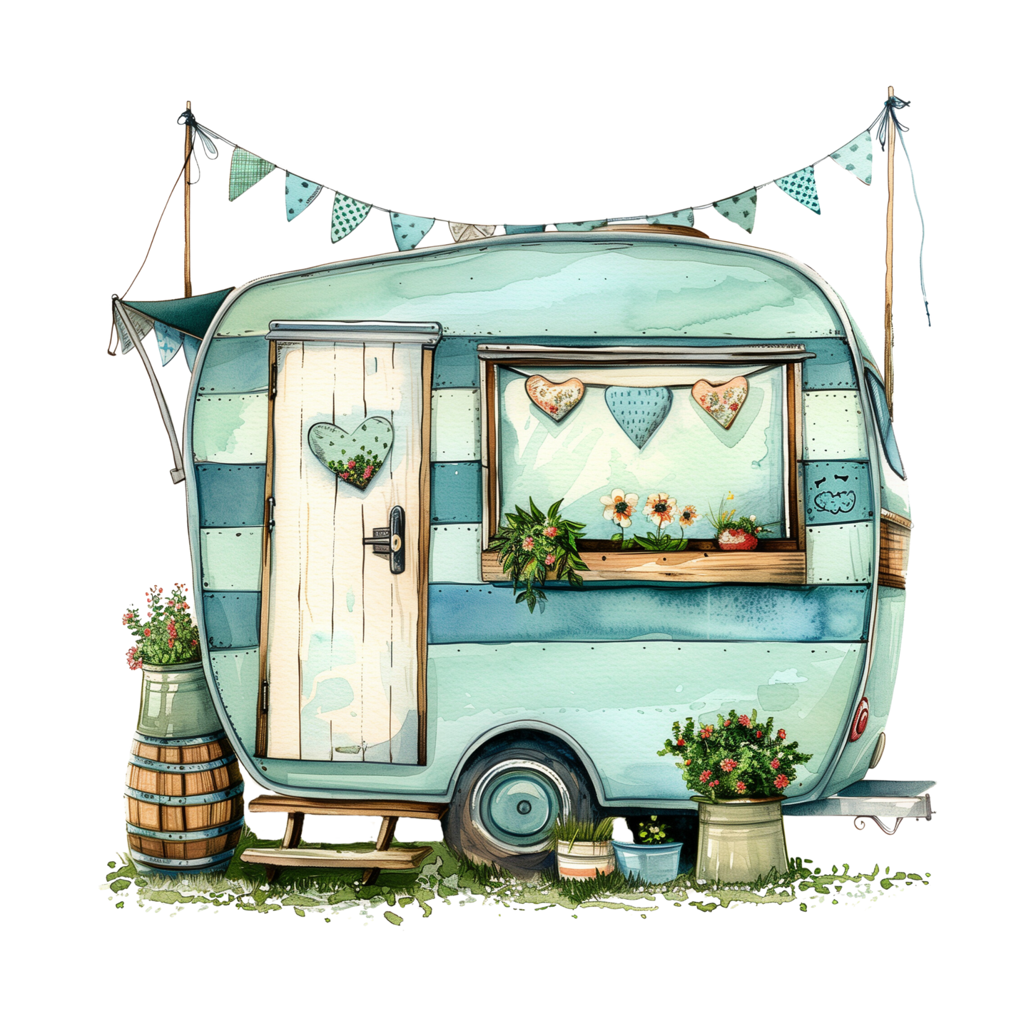 Pastel Camper Vans (9 options)
