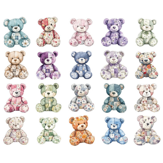 Patchwork bears (20 options)