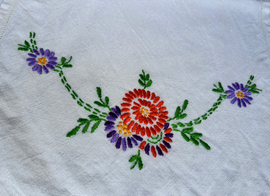 Vintage embroidery add-on